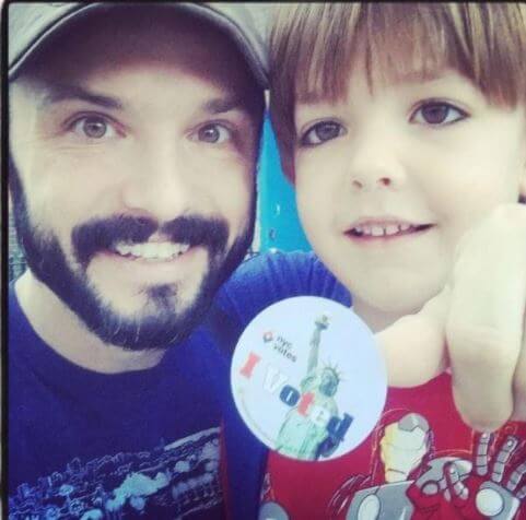 Chloe Frances Cockburn husband Marc Scheff and son.